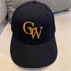 New Era George Washington University Collegiate Wool Black Baseball Cap Hat